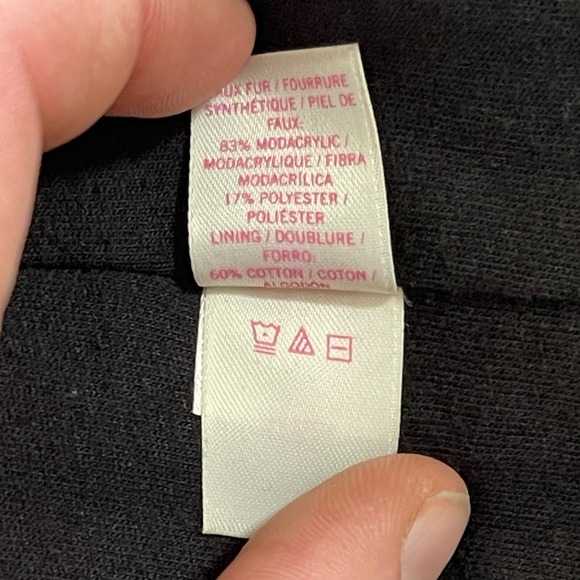 Victorias Secret PINK Limited Edition Fashion Show Fur Hoodie Jacket Black Small - Picture 10 of 15